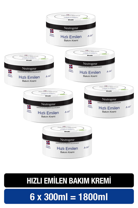 Neutrogena Hızlı Emilen Bakım Kremi (6 x 300 ml)