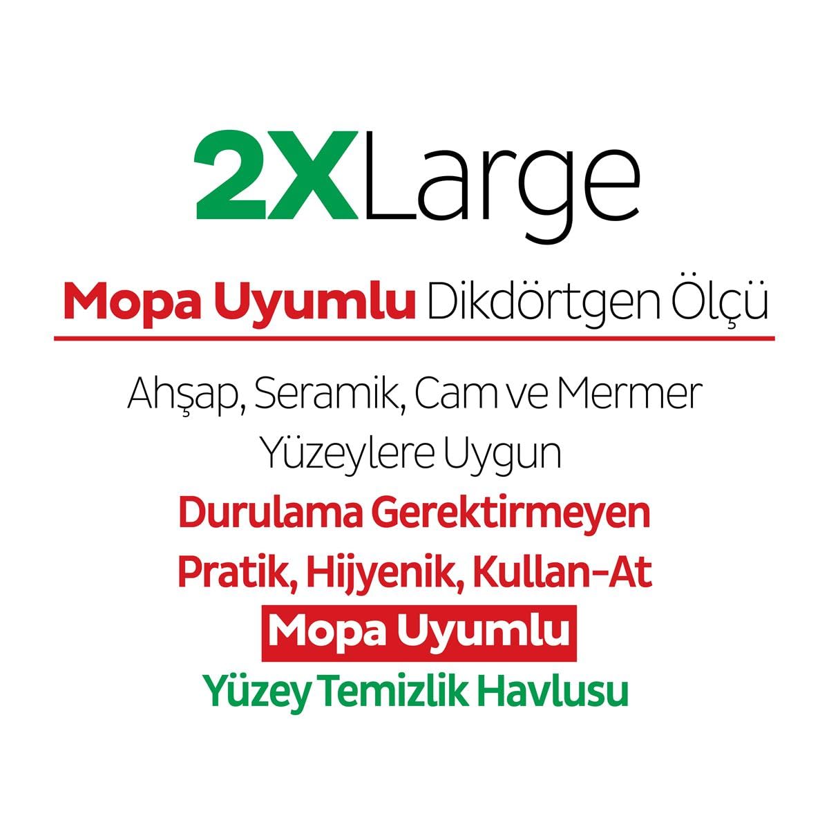 Sleepy Easy Clean Beyaz Sabun Katkılı Mopa Uyumlu Yüzey Temizlik Havlusu, 80 Yaprak