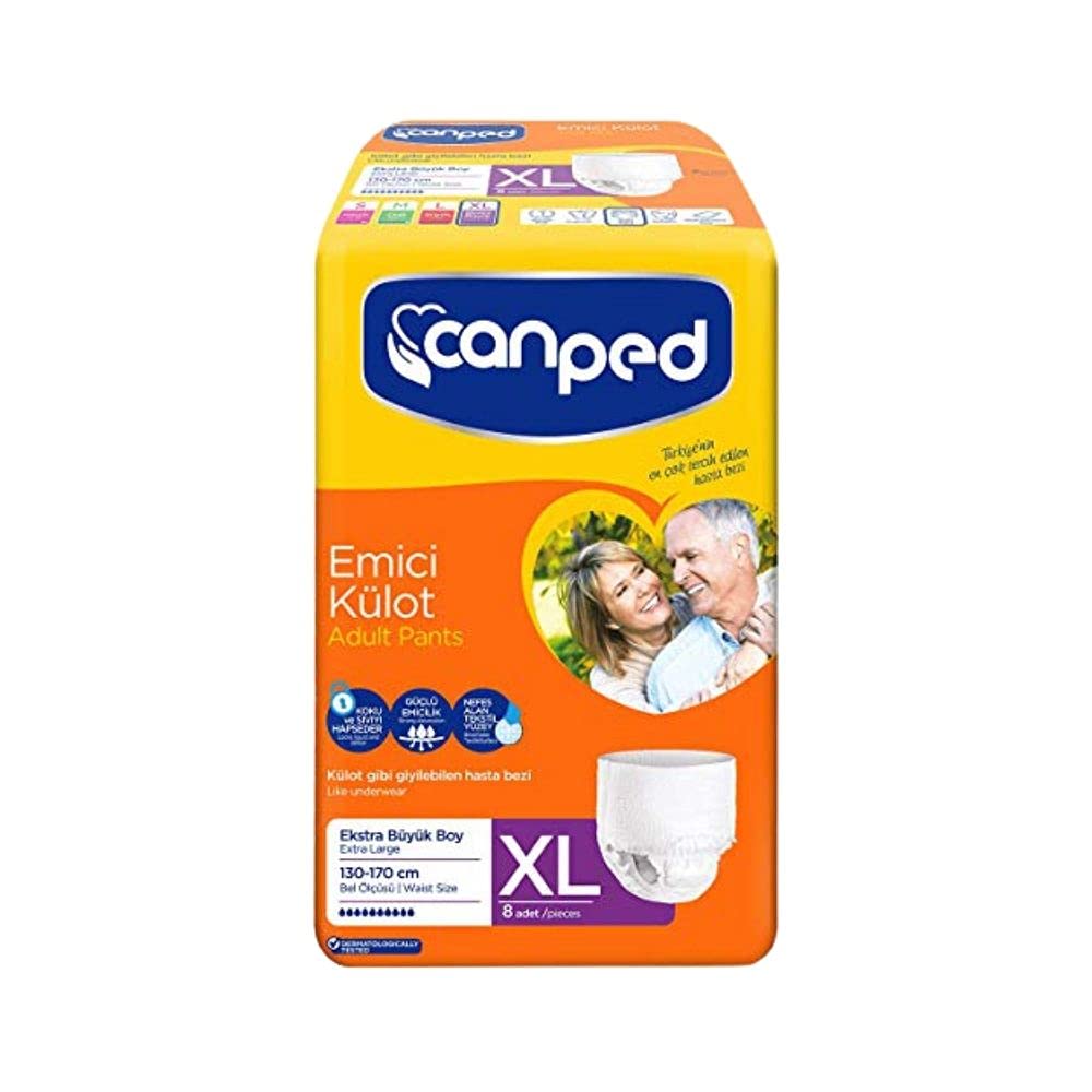CANPED EMİCİ KÜLOT HASTA BEZİ XL EXTRA LARGE BÜYÜK TEKLİ PK