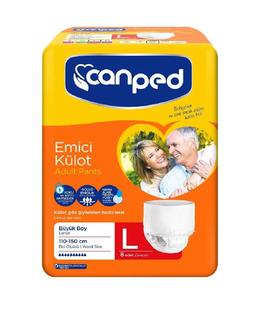 Canped Hasta Bezi (Külot) Large 8'li