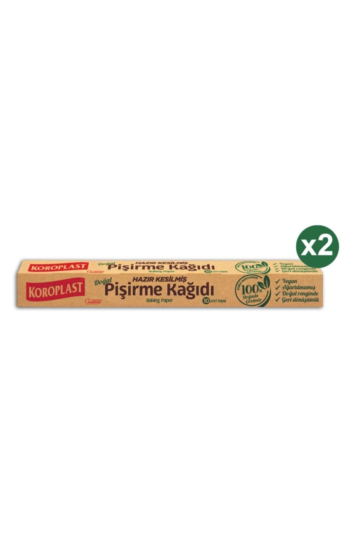 Koroplast Doğal Pişirme Kağıdı Hazır Kesim 10Lu X 2 Paket (42 * 37 Cm)