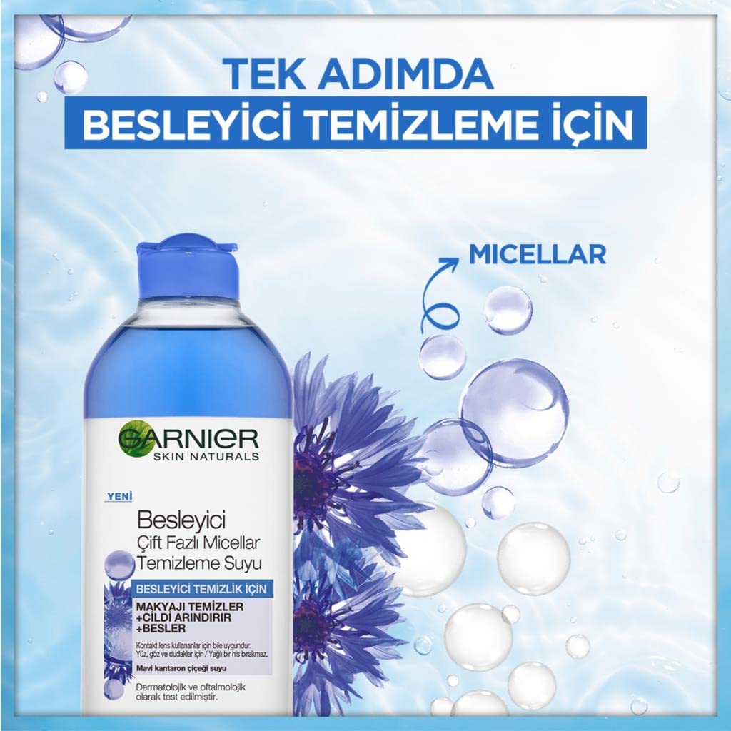 Garnier Skin Naturals Besleyici Çift Fazlı Micellar Temizleme Suyu (400 ml)