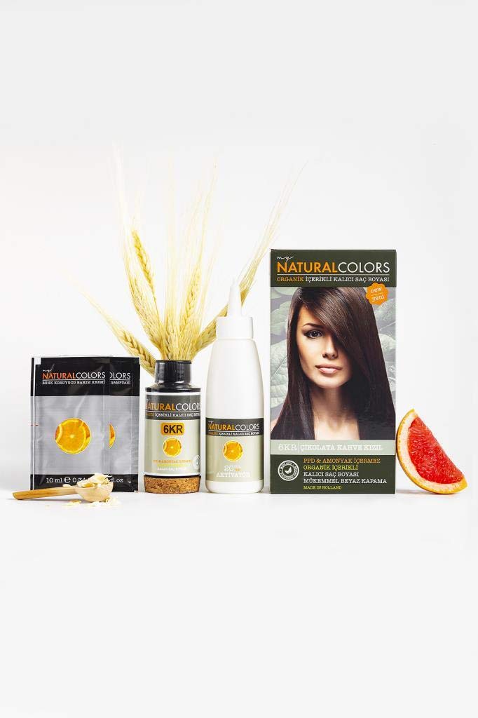 Organic Kit Saç Boyası 6KR Çikolata Kahve Kızılı 50 ml