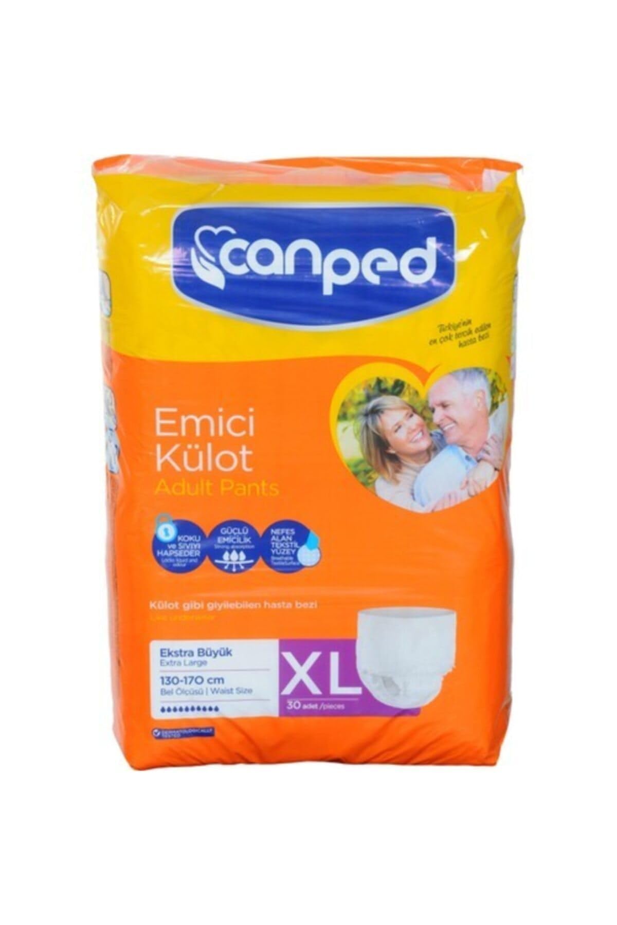 Canped Emici Külot Ekstra Büyük Boy XL 30lu Hasta Bezi