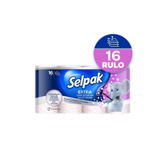 Selpak Extra Tuvalet Kağıdı Banyo Ferahlatma 16'lı