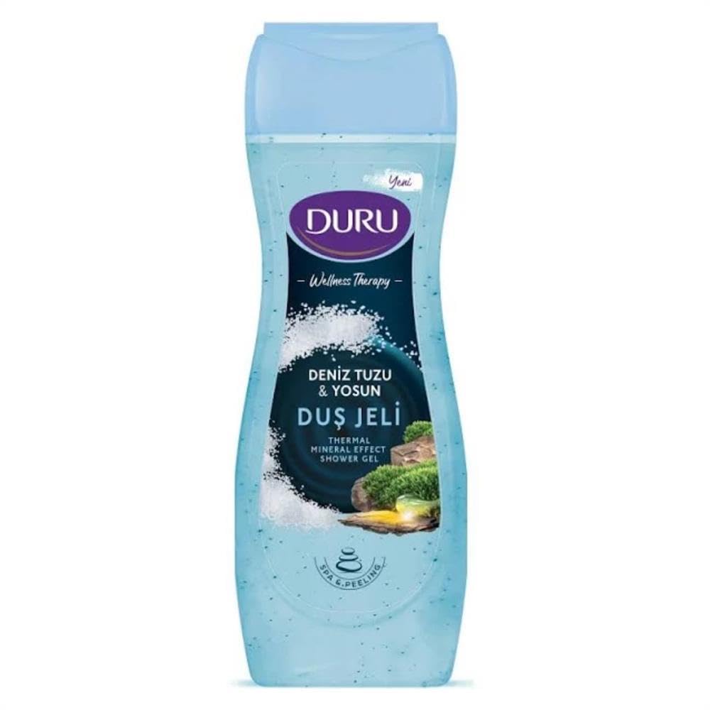 DURU WELLNESS Therapy Deniz Tuzu ve Yosun Duş Jeli, 450 Mililitre