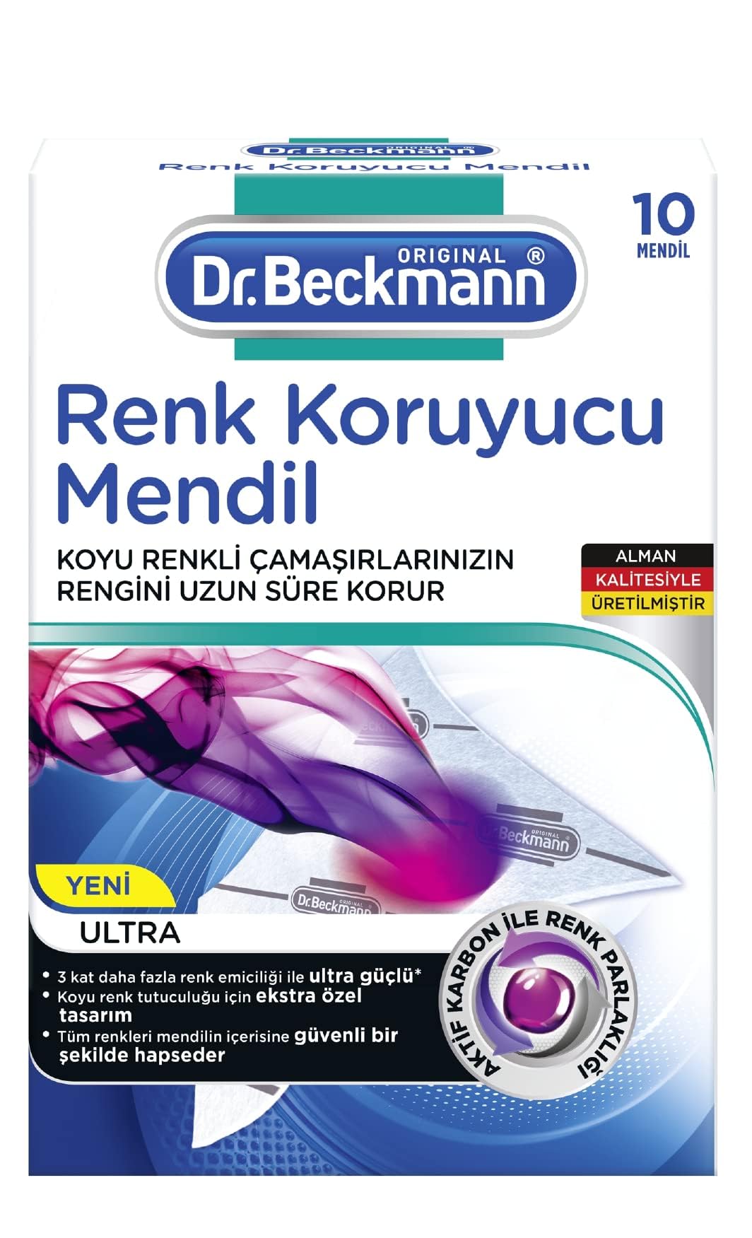 Dr Beckmann Renk Koruyucu Mendil, Ultra, 10'lu