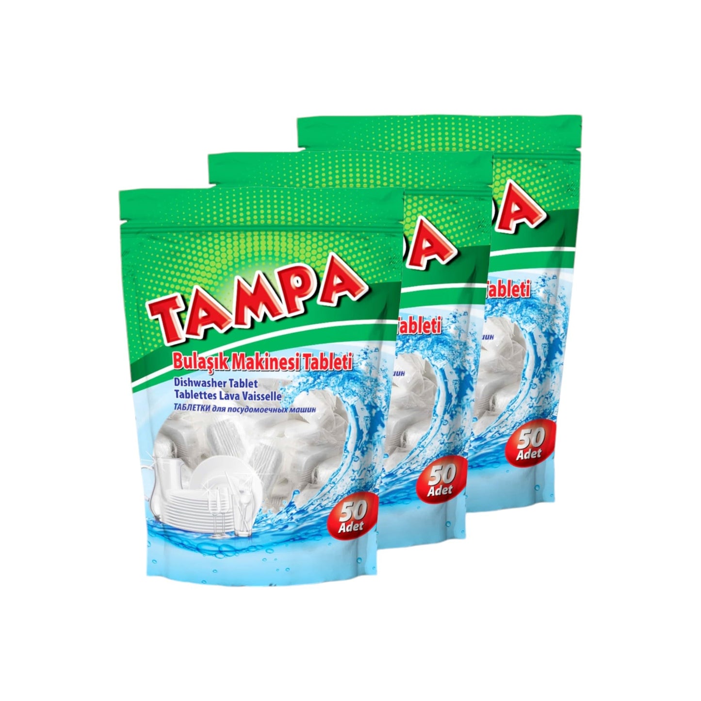 TAMPA Bulaşık Makinesi Tableti Hepsi Bir Arada 3 Paket