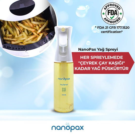NanoPax Zeytinyağı Spreyi - (PET ŞİŞE - PLASTİK) - 300 ML