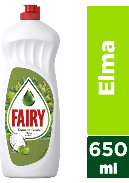 Fairy Elde Bulaşık Deterjanı 650 Ml Elma Kokulu