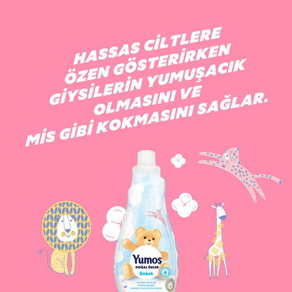 Yumoş Konsantre Çamaşır Yumuşatıcısı Bebek 1200 ml 50 Yıkama 1 Adet