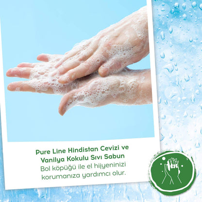 Pure Line HİNDİSTAN CEVİZİ & VANİLYA Sıvı Sabun 1 Paket (1 x 280 ml)