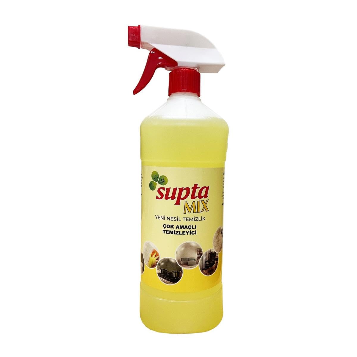 Supta Mix Çok Amaçlı Genel Temizlik Maddesi, Halı Temizliği, Kumaş Temizliği, Yüzey Temizleyici, Banyo ve Mutfak Temizliği Çok Amaçlı Temizleyici