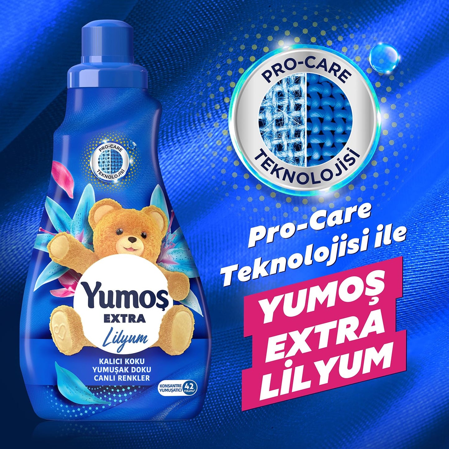 YUMOS Extra Konsantre Çamaşır Yumuşatıcısı Lilyum 1008 ml