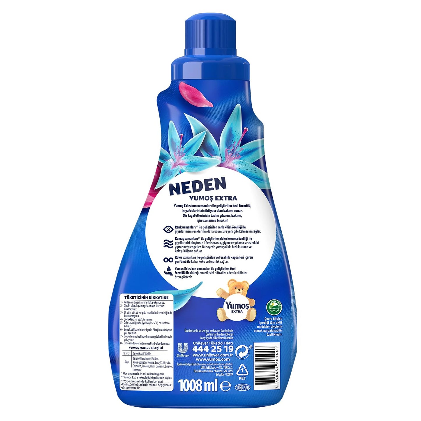 YUMOS Extra Konsantre Çamaşır Yumuşatıcısı Lilyum 1008 ml