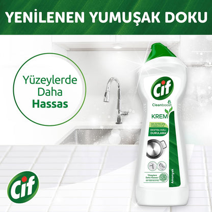 Cif Krem Yeni Nesil Yüzey Temizleyici Amonyak