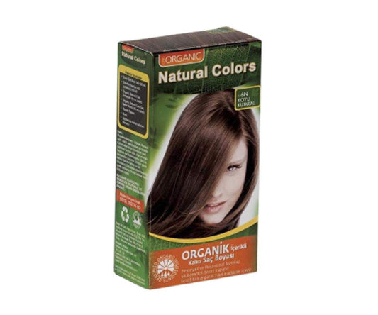 Natural Colors 6n Koyu Kumral Organik Saç Boyası