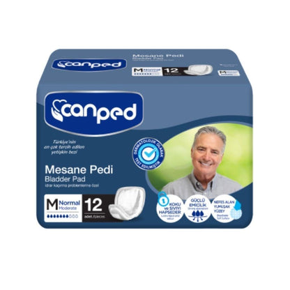 Canped Mesane Pedi Klasik Erkek M-Orta Tekli Paket