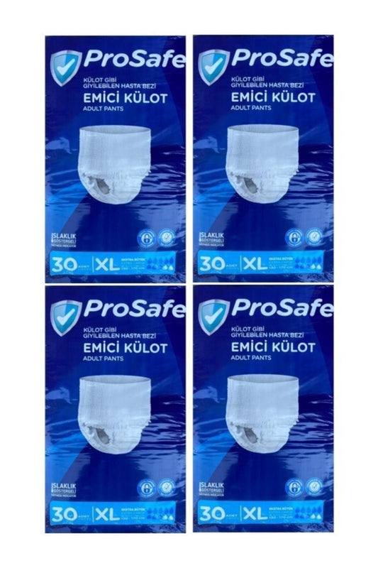 Prosafe Yetişkin Emici Külot Hasta Bezi Xl Extra Büyük 120 Adet (4Pk*30)