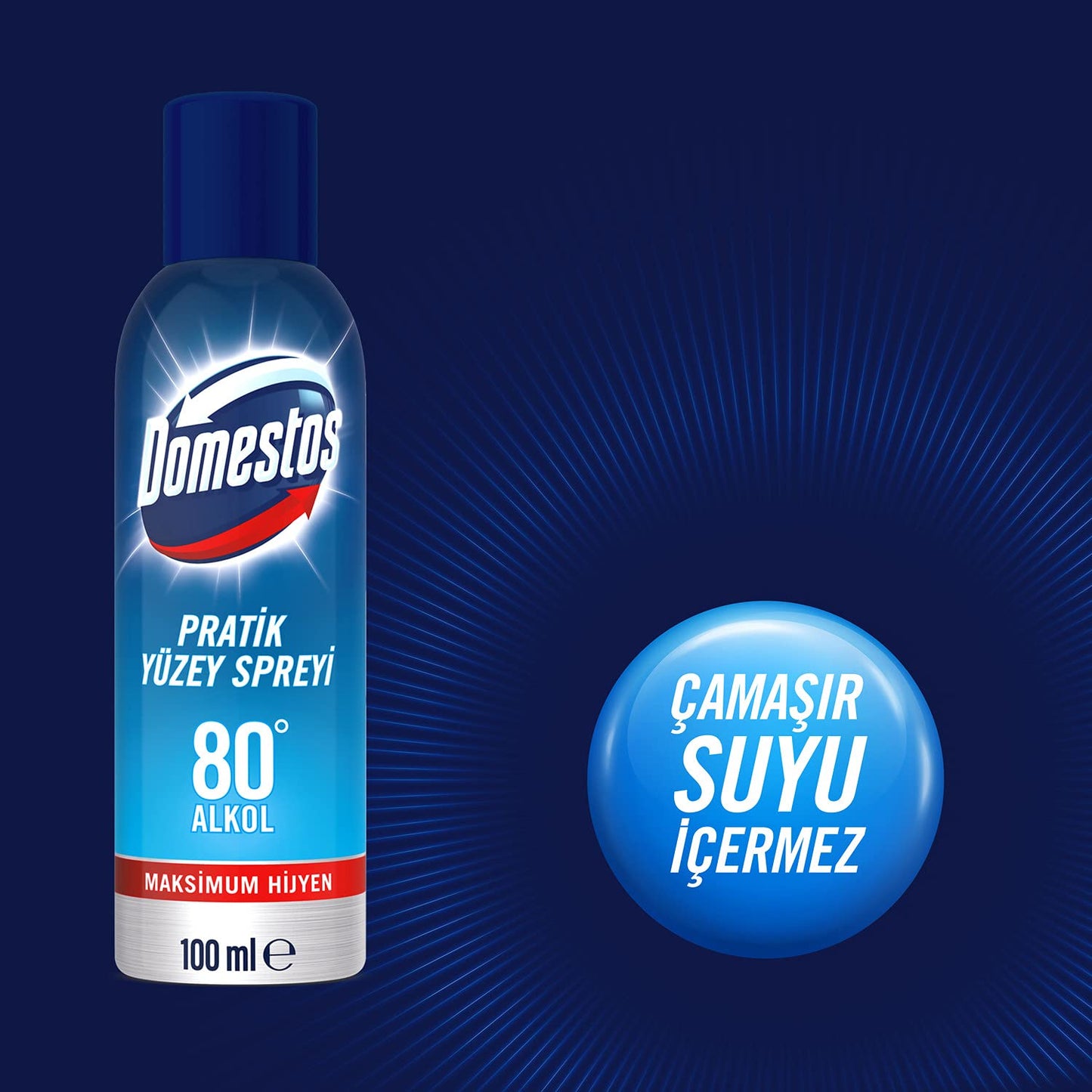 Domestos Pratik Yüzey Spreyi Maksimum Hijyen Alkol Bazlı 100 ml 1 Adet