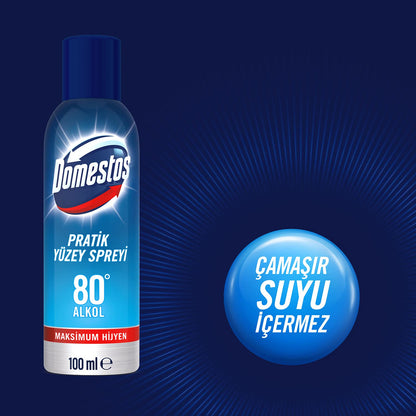 Domestos Pratik Yüzey Spreyi Maksimum Hijyen Alkol Bazlı 100 ml 1 Adet
