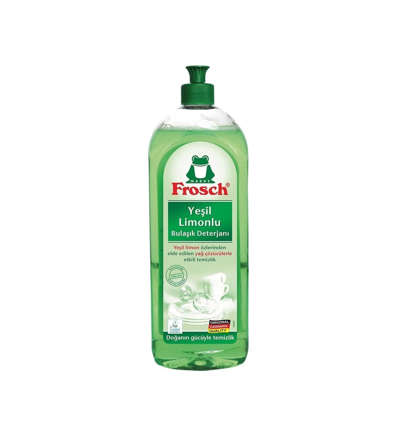 Frosch Yeşil Limonlu Bulaşık Deterjanı 750 ml x 10 Adet