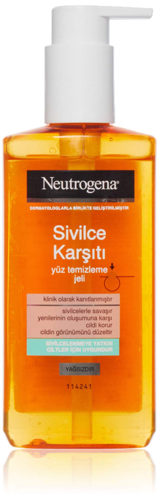 neutrogena visibly clear sivilce karşıtı yüz temizleme jeli 200 ml