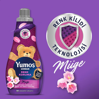 Yumoş Uzman Konsantre Çamaşır Yumuşatıcısı Renk Koruma 50 Yıkama (1 x 1200 ml)