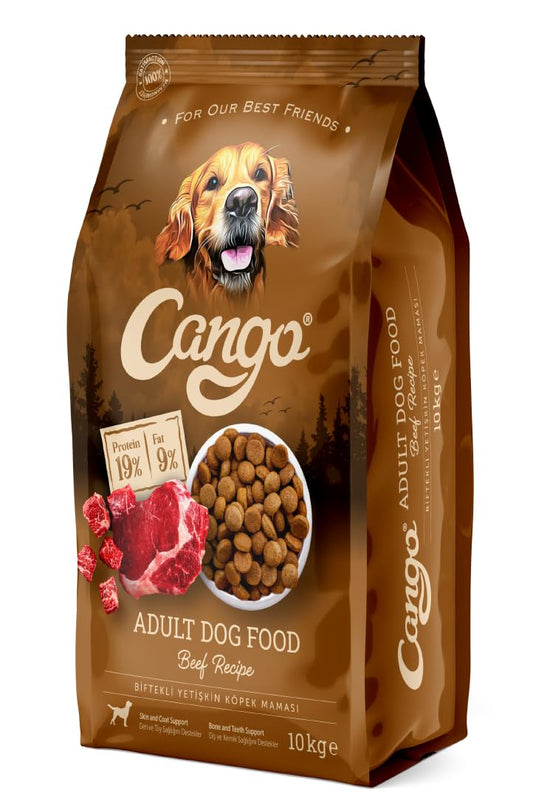 CANGO yetİşkİn köpek mamasi 10 kg bİfteklİ