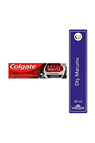 Colgate Optik Beyaz Aktif Kömür Beyazlatıcı Diş Macunu 50 ML