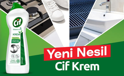 Cif Krem Yeni Nesil Yüzey Temizleyici Amonyak