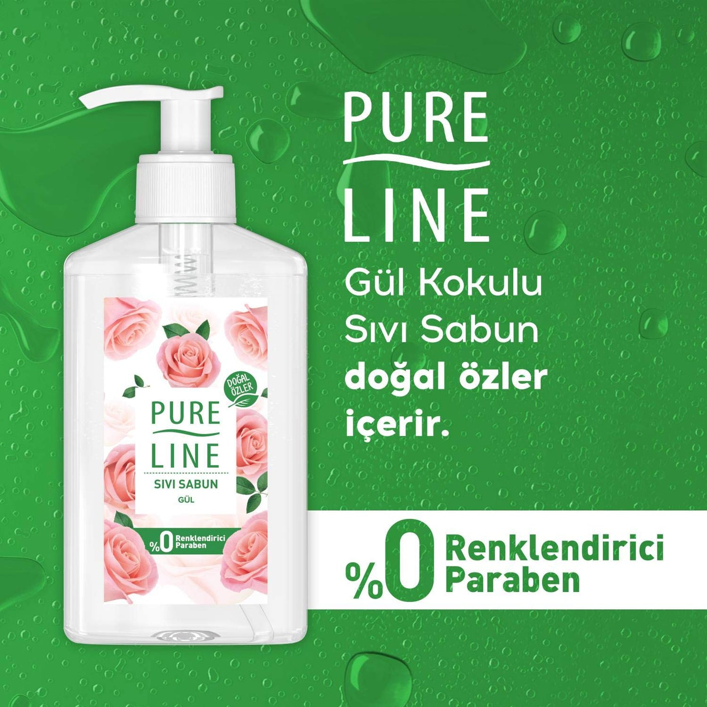 Pure Line GÜL Sıvı Sabun 1 Paket (1 x 280 ml)