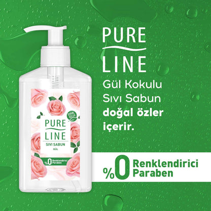 Pure Line GÜL Sıvı Sabun 1 Paket (1 x 280 ml)