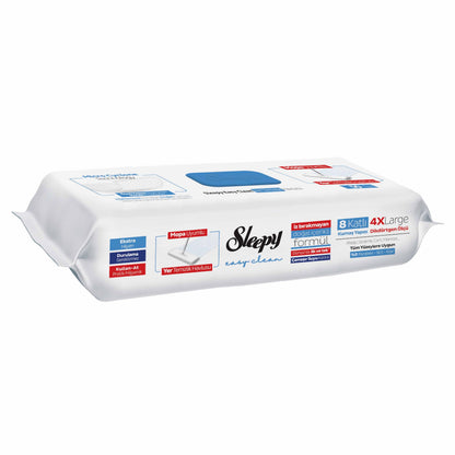 Sleepy Easy Clean Çamaşır Suyu Katkılı Mopa Uyumlu Yer Temizlik Havlusu 50 Yaprak Mop Aparatı Slim Bez