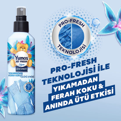 Yumoş JetFresh Giysi Spreyi Lilyum 200 ml