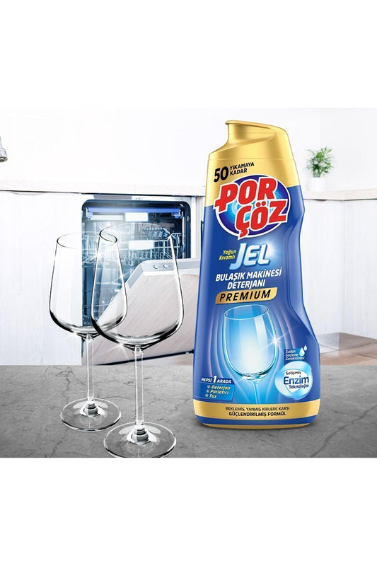 Porçöz Bulaşık Makinası Deterjanı Jel 900 Ml X 2 Adet