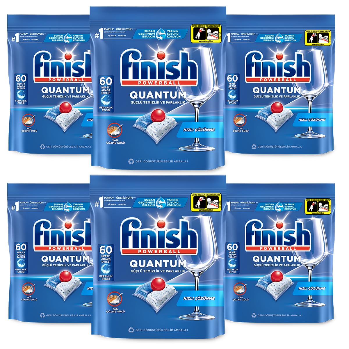Finish Quantum Bulaşık Makinesi Deterjanı Tableti