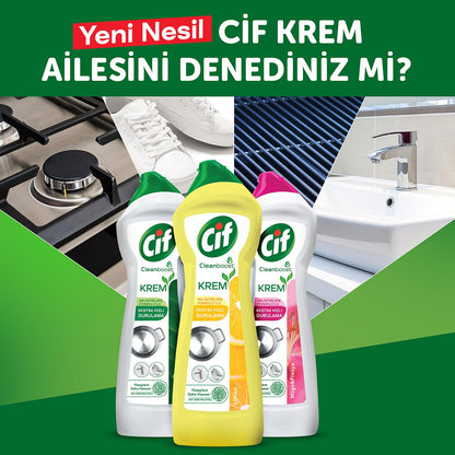 Cif Krem Yeni Nesil Yüzey Temizleyici Amonyak