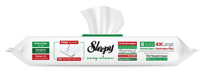 Sleepy Easy Clean Beyaz Sabun Katkılı Mopa Uyumlu Yer Temizlik Havlusu 50 Yaprak