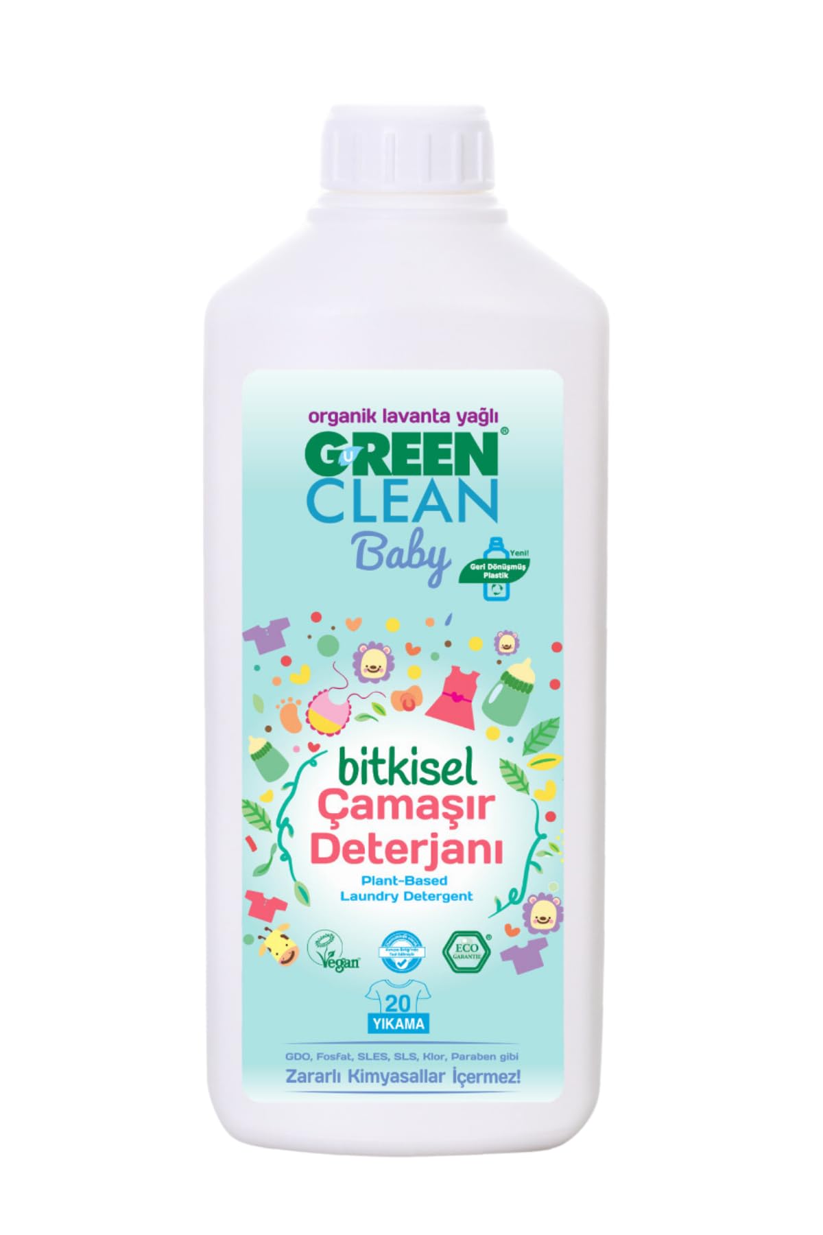 U Green Clean Baby Sıvı Çamaşır Deterjanı 1 Litre