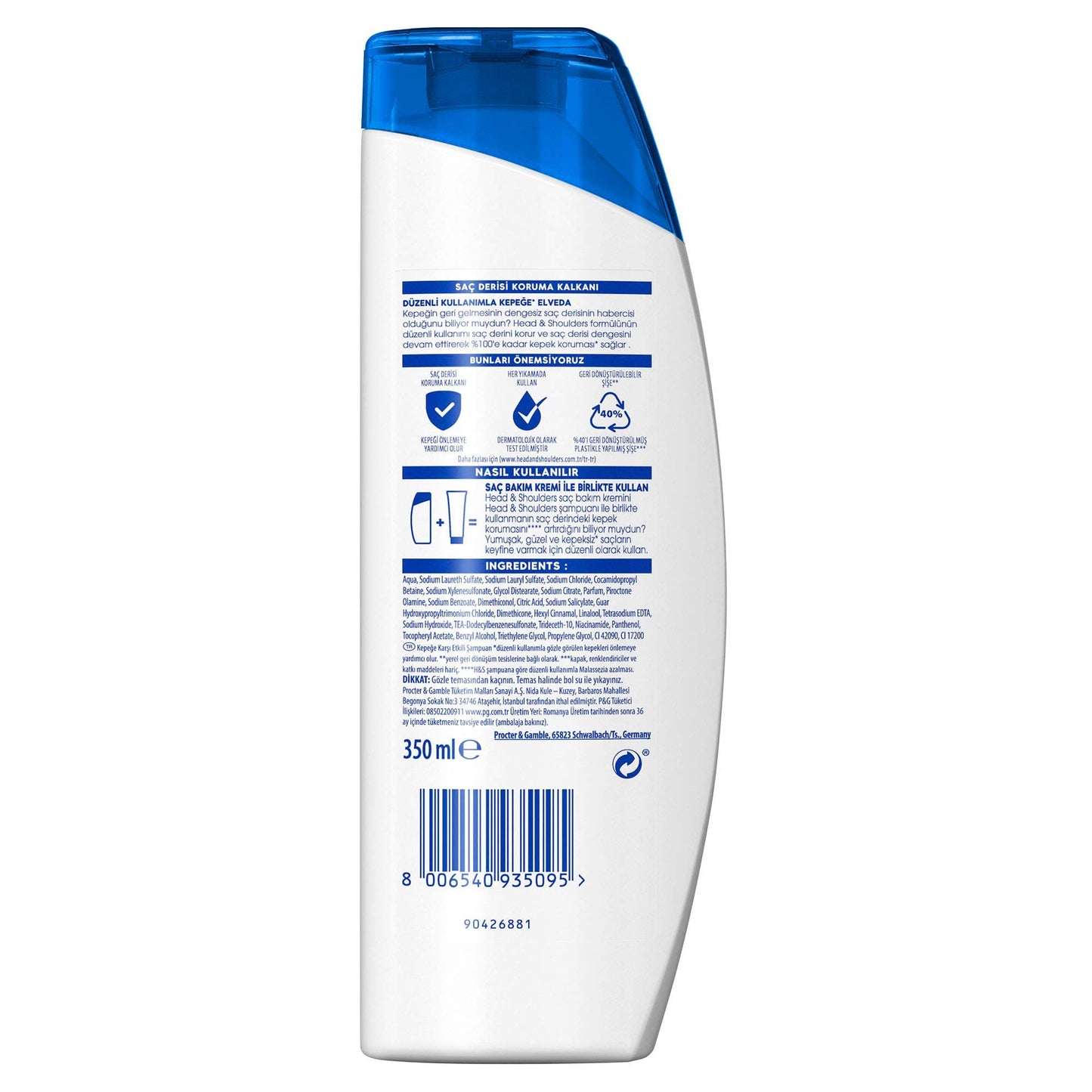 Head & Shoulders Şampuan Kepeğe Karşı Etkili, 350 ml