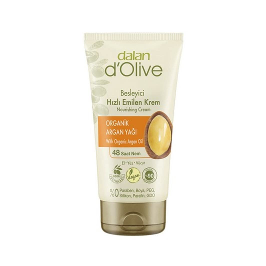 DALAN D'OLİVE HIZLI EMİLEN BESLEYİCİ KREM - ORGANİK ARGAN YAĞI - 300mL+60mL AVANTAJLI PAKET