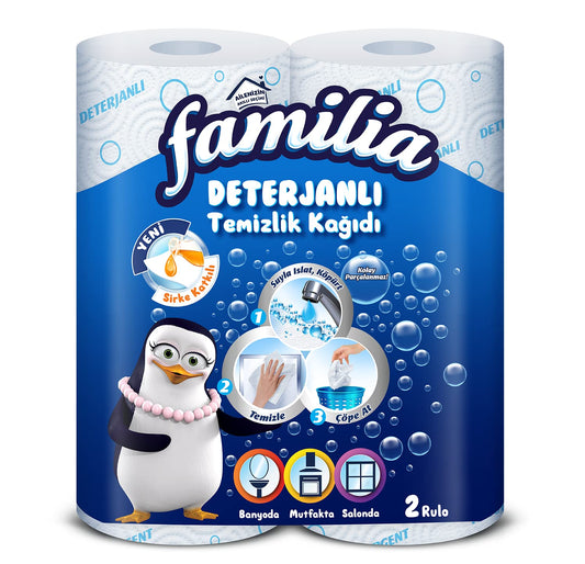 Familia Deterjanlı Kağıt Havlu Desenli 3 Katlı 2 Adet