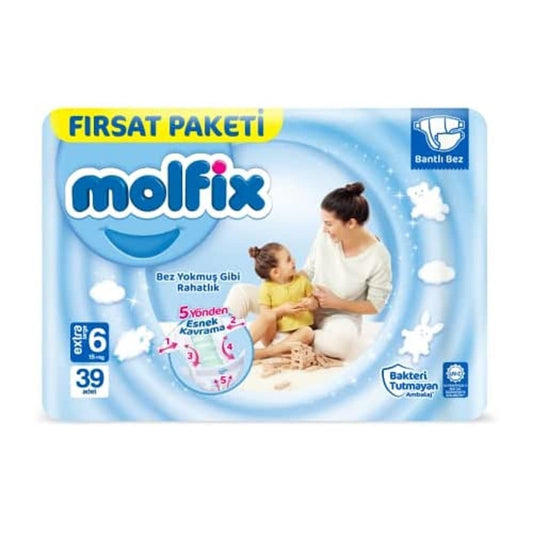 Molfix 3D Bebek Bezi 6 Beden (15+ Kg) Extra Large
