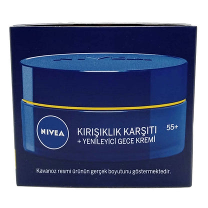 Nivea Kırışıklık Karşıtı + Yenileyici 55+ Gece Kremi 50 ml