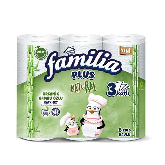 Familia Natural Plus Kağıt Havlu 24 Rulo (6x4)
