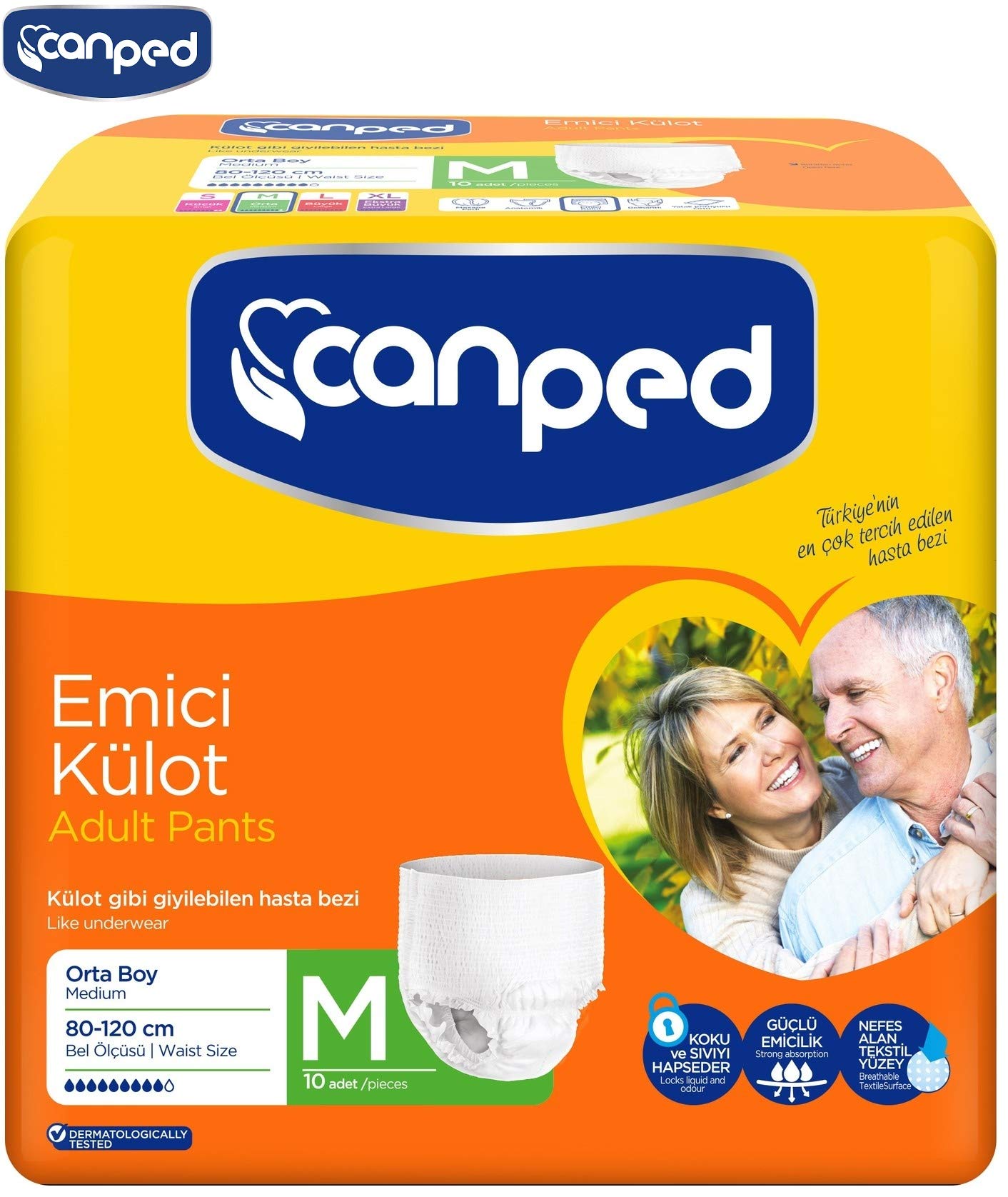 Canped Emici Külot Hasta Bezi Normal 10 Adet