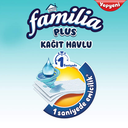 Familia Plus 3 Katlı 12'li Kağıt Havlu (1 x 12 Adet)