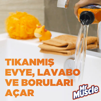 Mr Muscle Banyo Tüm Boru Tipleri için Jel Lavabo Açıcı 1000 mL