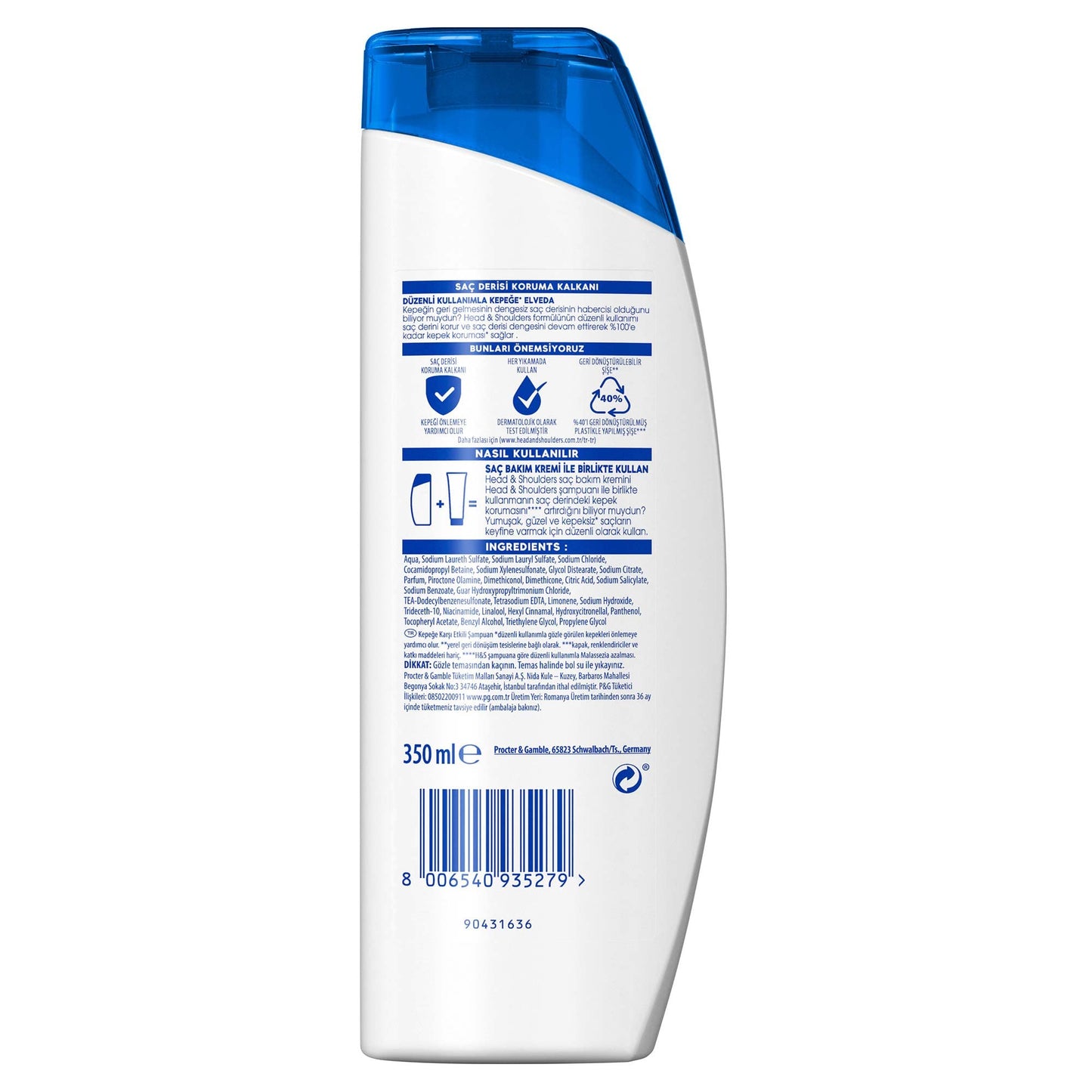 Head & Shoulders Şampuan Kepeğe Karşı Etkili, 350 ml